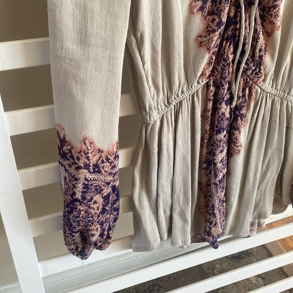 Free People ‘Wildest Moment’ Tunic in Tea Combo Size Small - Picture 6 of 13